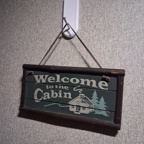 adventure marketing Other - Welcome To The Cabin Small Home Decor Sign Rustic Cozy Hygge Winter